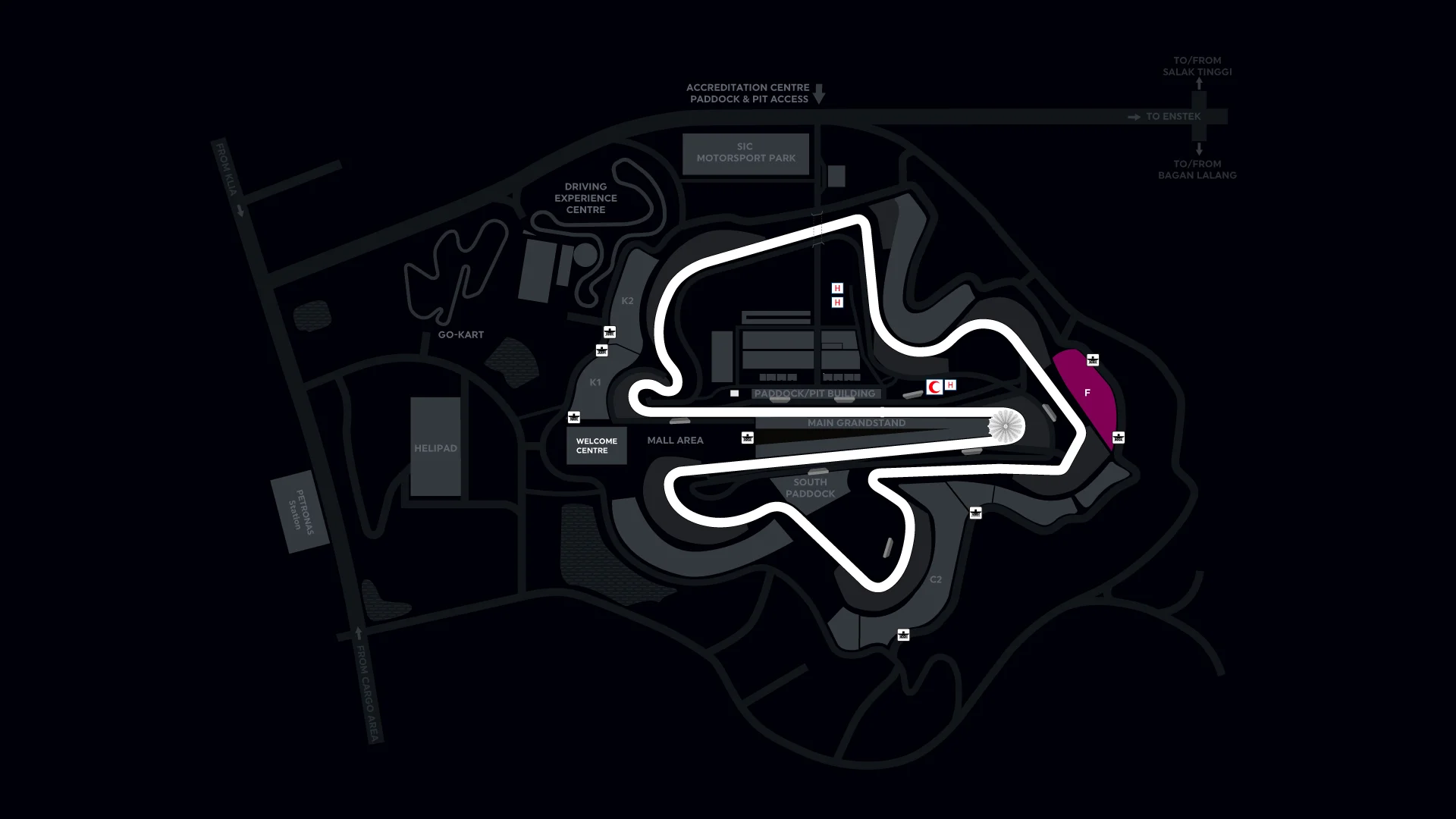 General Map - MOTOGP MALAYSIA 2026 – F GRANDSTAND