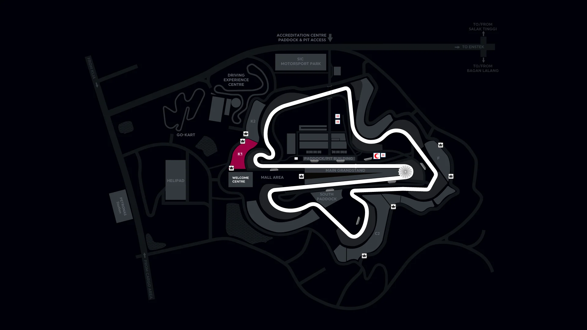 General Map - MOTOGP MALAYSIA 2026 – K1 GRANDSTAND