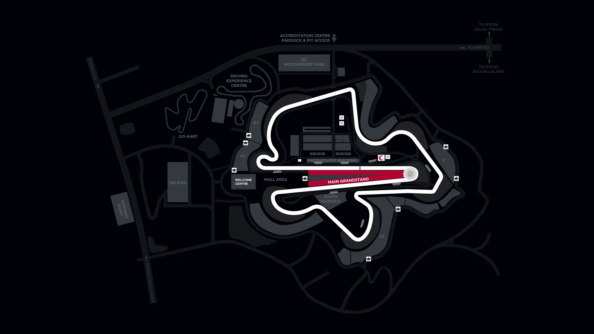 General Map - MOTOGP MALAYSIA 2026 – MAIN GRANDSTAND