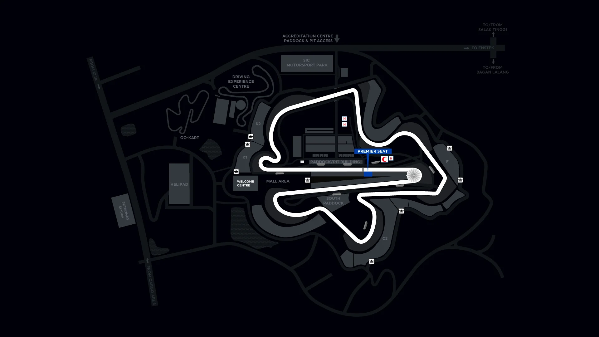 General Map - MOTOGP MALAYSIA 2026 – PREMIER SEAT